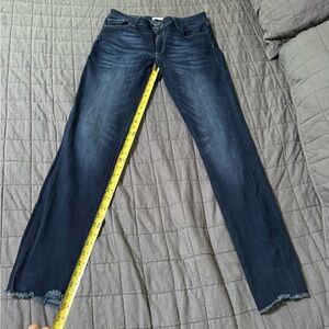 Dl 1961 Danny Super model skinny Killington Raw hem jeans women's size 31